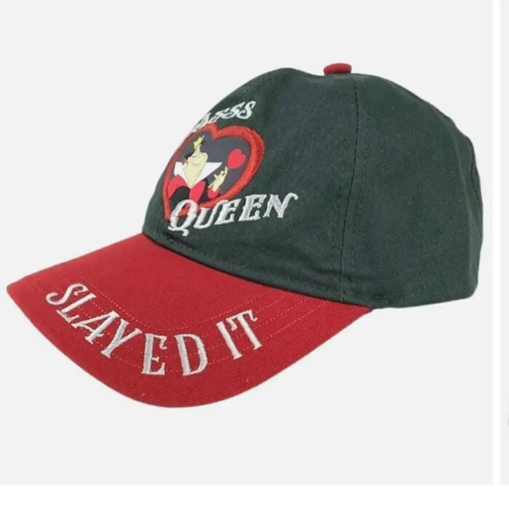 Disney Parks Yaasss Queen of Heart Slayed It Alice in Wonderland Hat Cap‎ OS NWT
